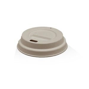 4oz Sugarcane Bagasse Coffee sipper lid