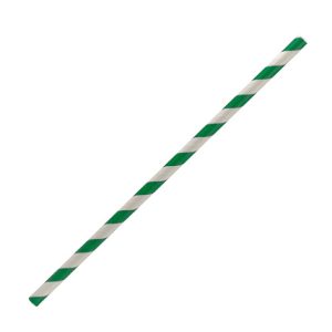 Straws Standard/Regular 210mm "5mm" now replaced by Paper Straw - Regular size 6mm - Green Stripe