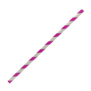 Straws Standard/Regular 210mm "5mm" now replaced by Paper Straw - Regular Size 6mm - Pink Stripe