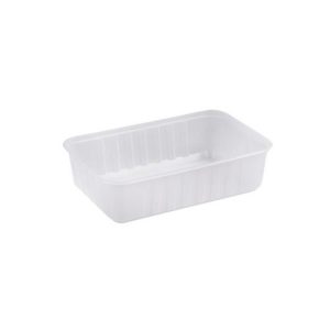 500ml "Ribbed" Plastic Rectangle Container MPR - Freezer Grade