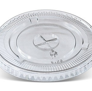 PET Flat Lid to suit PET Clear Cups 14oz - 24oz (98mm)