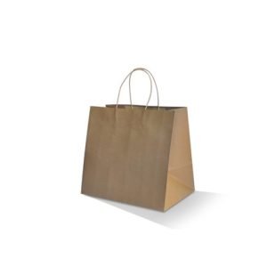 Brown Kraft Bag - Takeaway Small "280x280x160" (Twisted Handle)