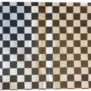 Grease Proof Paper Black Check 35gsm