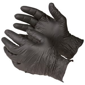Super Strength Black Nitrile Gloves