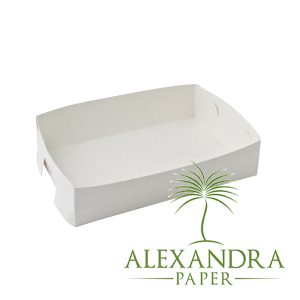 Cake Tray White 'no 19' (13x13x11cm)