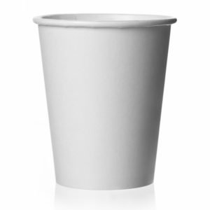 Coffee Cup Plain White Single Wall 6oz