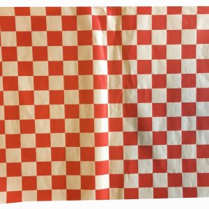 Grease Proof Paper Red Check Print 38gsm